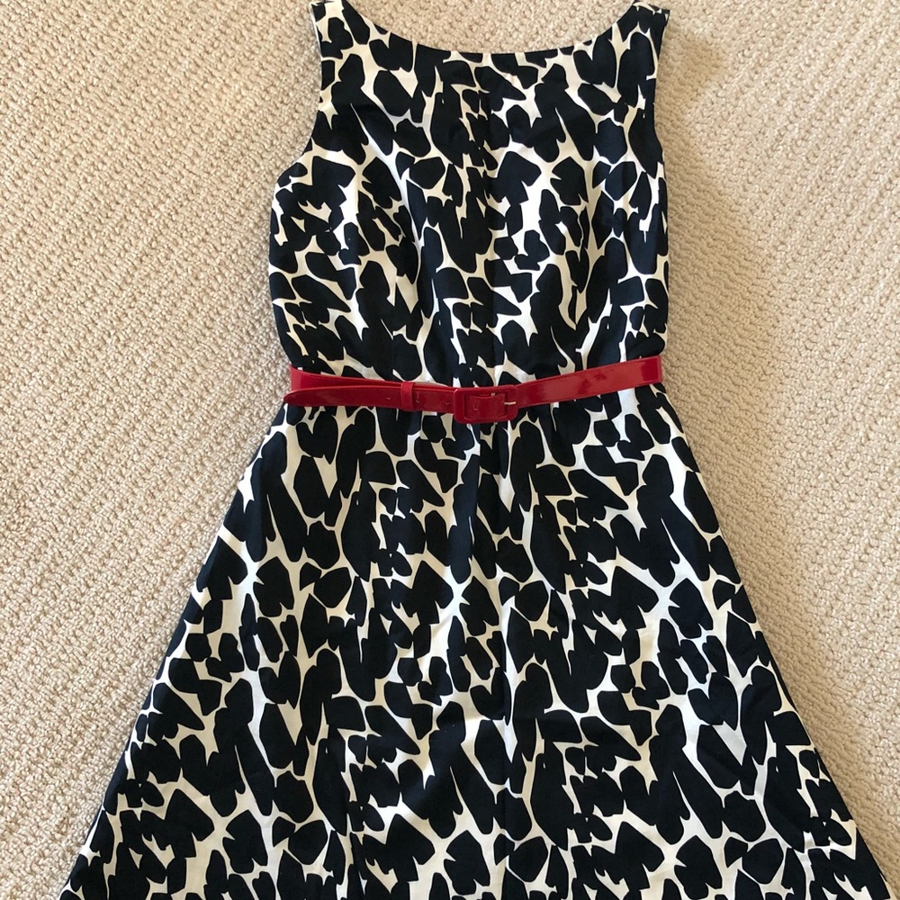 Black and white w/ original belt dress